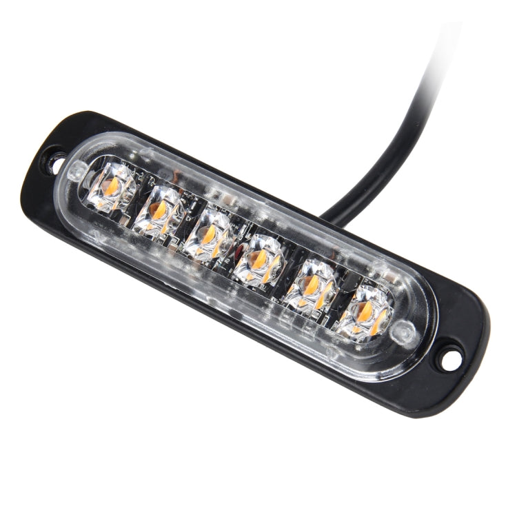 DC 12V-24V 2W 6LEDs SMD-2835 Lamps 17 Flash Patterns 3 Lines Car Flash Lamp Waterproof Car Truck Emergency Strobe Flash Warning Light, Cable Length: 90cm ÎҵÄÉ̵ê