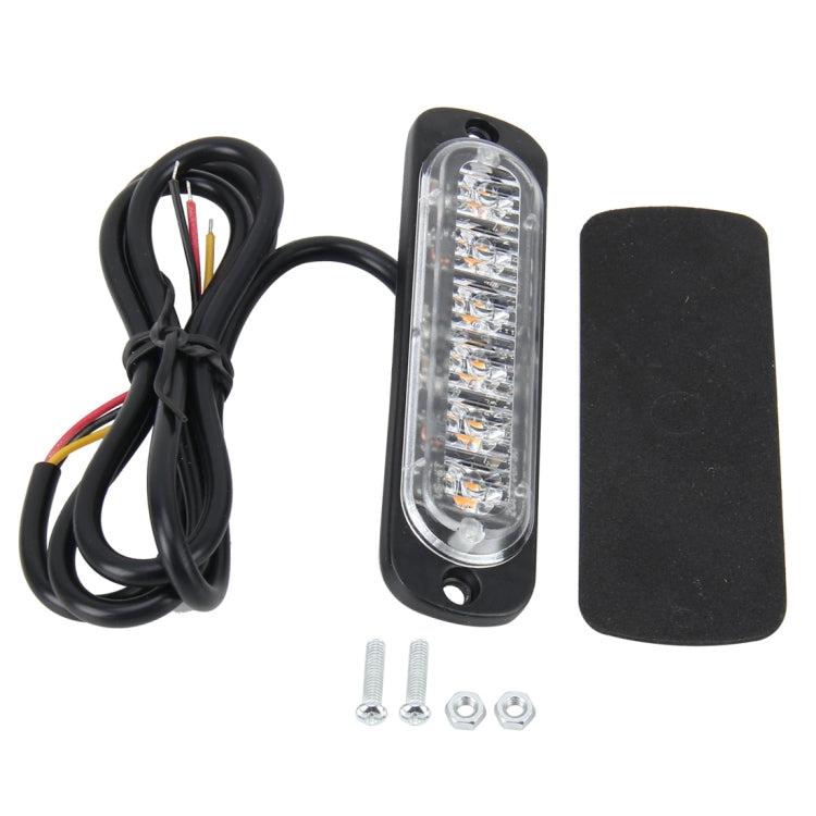 DC 12V-24V 2W 6LEDs SMD-2835 Lamps 17 Flash Patterns 3 Lines Car Flash Lamp Waterproof Car Truck Emergency Strobe Flash Warning Light, Cable Length: 90cm ÎҵÄÉ̵ê