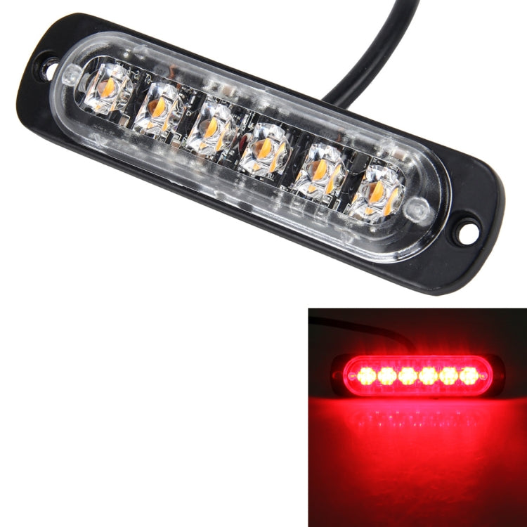 DC 12V-24V 2W 6LEDs SMD-2835 Lamps 17 Flash Patterns 3 Lines Car Flash Lamp Waterproof Car Truck Emergency Strobe Flash Warning Light, Cable Length: 90cm ÎҵÄÉ̵ê