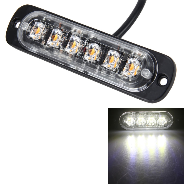 DC 12V-24V 2W 6LEDs SMD-2835 Lamps 17 Flash Patterns 3 Lines Car Flash Lamp Waterproof Car Truck Emergency Strobe Flash Warning Light, Cable Length: 90cm ÎҵÄÉ̵ê