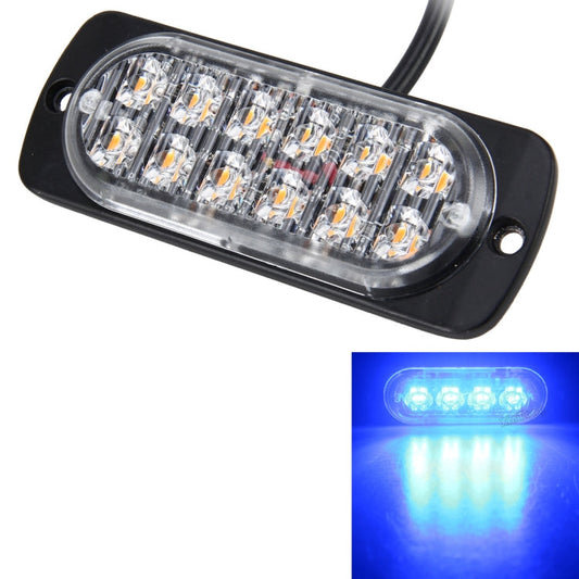 DC 12V-24V 2W 12LEDs SMD-2835 Lamps 17 Flash Patterns 3 Lines Car Flash Lamp Waterproof Car Truck Emergency Strobe Flash Warning Light, Cable Length: 90cm ÎҵÄÉ̵ê