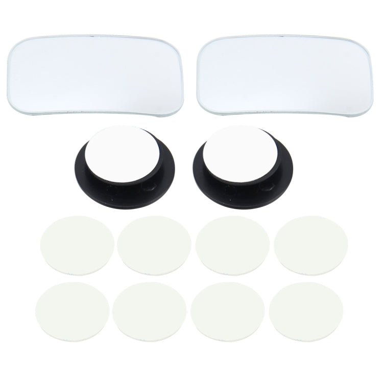 3R-054 2 PCS Car Truck Square Blind Spot Rear View Wide Angle Mirror Blind Spot Mirror 360 Degree Adjustable Wide-angle Mirror, Size: 7*4cm ÎҵÄÉ̵ê