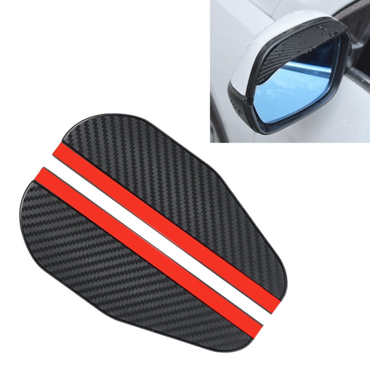 1 Pair Drill Pattern Pure Black Universal Car Rearview Mirror Rain Blades Car Back Mirror Eyebrow Rain Cover