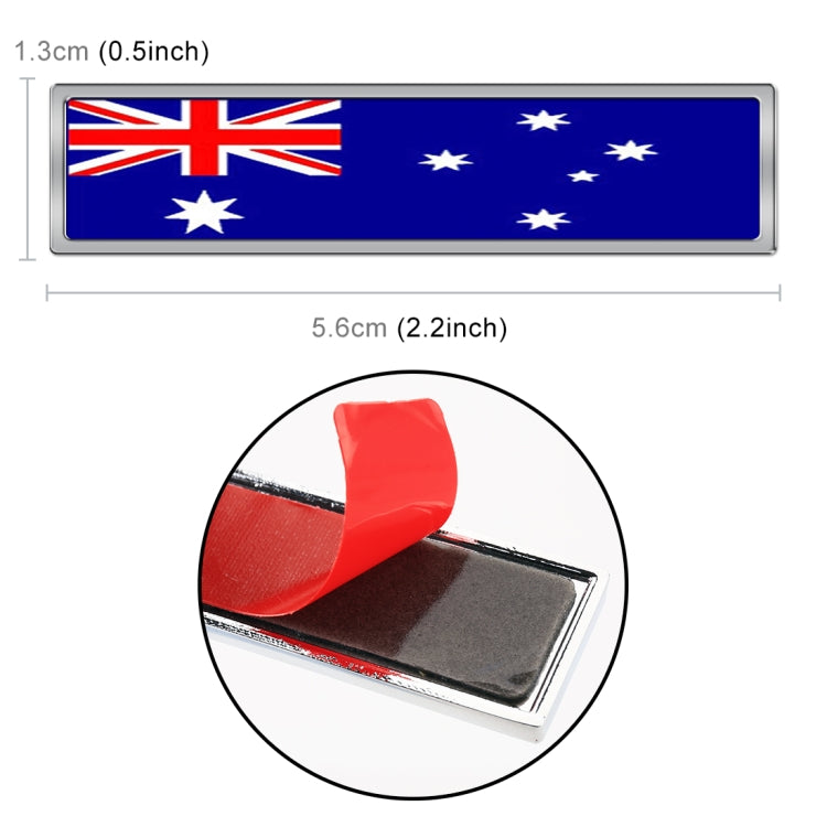 2 PCS Australian Flag Pattern Rectangle Car-Styling Sticker Random Decorative Sticker-Reluova