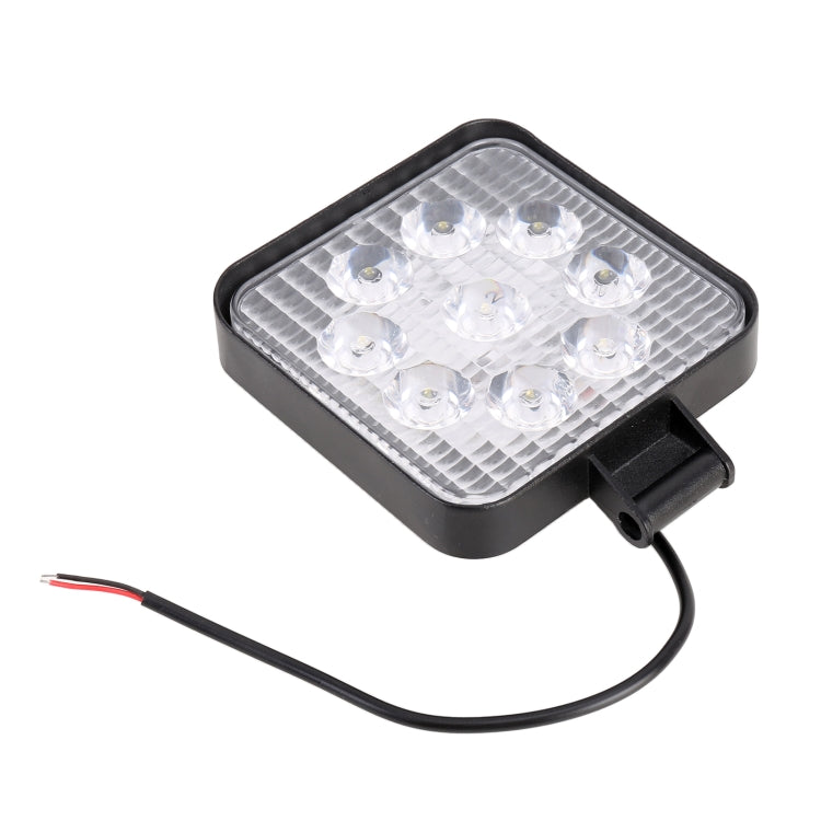 DC 10-30V 27W 2500LM 6000K Waterproof Vehicle Car Boat Marine External Work Lights Emergency Lights 30 Degrees Adjustable Spot Light LED Car Bulbs with 9 Intense Wafer LED Lights