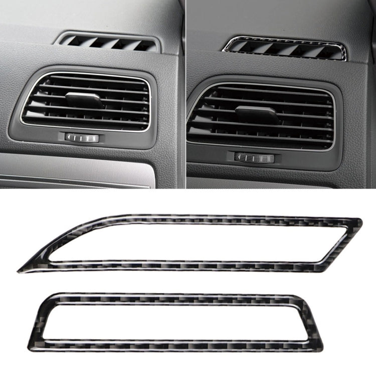 Car Carbon Fiber Air Outlet  Decorative Sticker for Volkswagen Golf 7 2013-2017, Left Drive ÎҵÄÉ̵ê