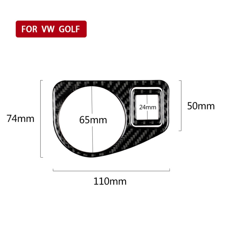 Car Carbon Fiber Headlight Switch Panel Decorative Sticker for Volkswagen Golf 7 2013-2017, Left Drive ÎҵÄÉ̵ê