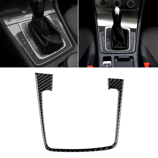 Car Carbon Fiber Gear Position Panel Frame Decorative Sticker for Volkswagen Golf 7 2018-, without Hole and Start and Stop, Left Drive ÎҵÄÉ̵ê