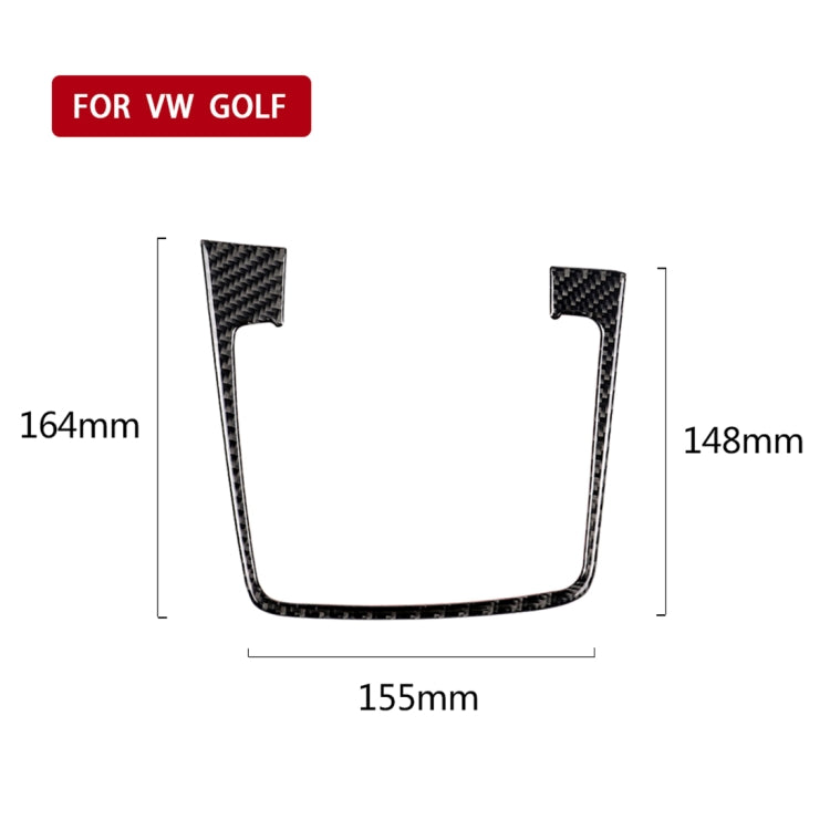 Car Carbon Fiber Gear Position Panel Frame Decorative Sticker for Volkswagen Golf 7 2018-, without Hole and Start and Stop, Left Drive ÎҵÄÉ̵ê