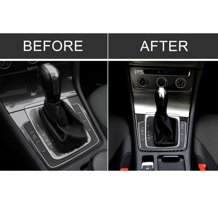 Car Carbon Fiber Gear Position Panel Frame Decorative Sticker for Volkswagen Golf 7 2018-, without Hole and Start and Stop, Left Drive ÎҵÄÉ̵ê