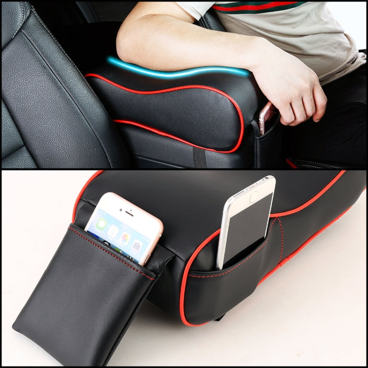 Universal Car PU Leather and Memory Foam Wrapped Armrest Box Car Armrest Box Mat with Phone Holder Storage Bag & Card Slot ÎҵÄÉ̵ê