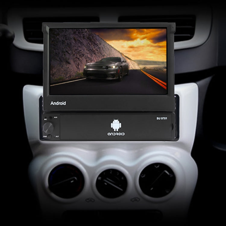 SU 9701 1GB+32GB 7 inch HD Foldable Universal Car Android Radio Receiver MP5 Player, Support FM & Bluetooth & TF Card & GPS & Phone Link & WiFi