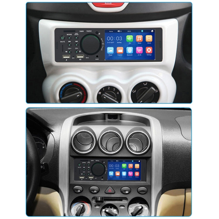 SWM-7805C 4.1 inch Touch Screen Universal Car Radio Receiver MP5 Player, Support FM & Bluetooth & TF Card with Remote Control