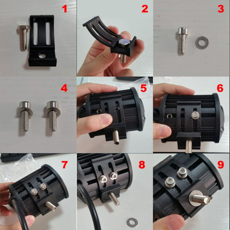 4 inch 15W 1500LM LED Strip Lamp Working Refit Off-road Vehicle Light Roof Strip Light-Reluova