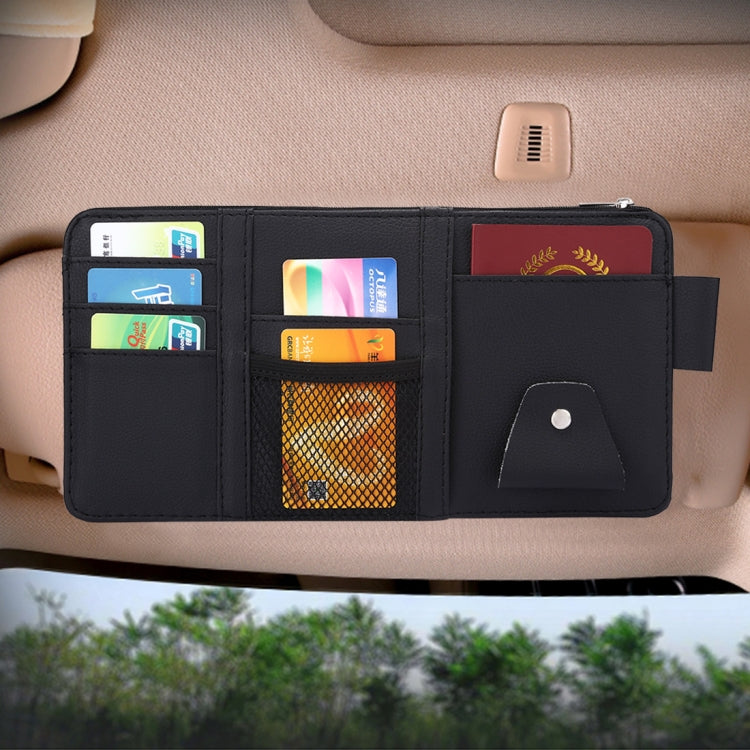 Car Sun Visor Board Paper Tissue Box CD Case Zipper Holder Card Bag Organizer