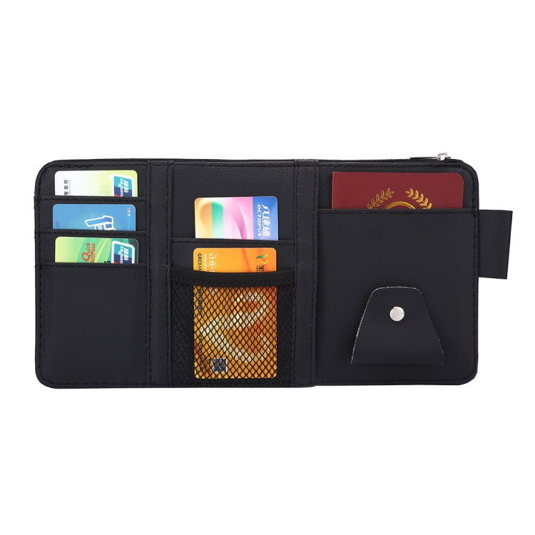 Car Sun Visor Board Paper Tissue Box CD Case Zipper Holder Card Bag Organizer