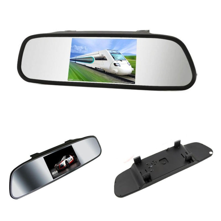 PZ-705 4.3 inch TFT LCD Car Rear View Mirror Monitor for Car Rearview Parking Video Systems