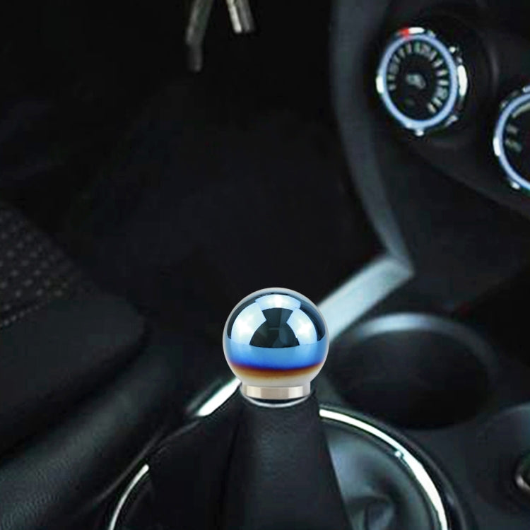 Universal Car Blue Ball Shape Aluminum Alloy Gear Shifter Lever Manual Automatic Shift Knob Adapter ÎҵÄÉ̵ê