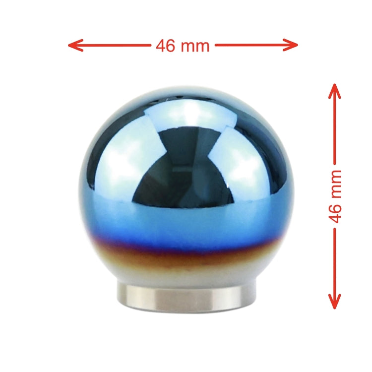 Universal Car Blue Ball Shape Aluminum Alloy Gear Shifter Lever Manual Automatic Shift Knob Adapter ÎҵÄÉ̵ê