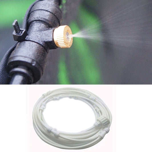 Outdoor Lawn Garden PE Hose Mist Watering Line Misting Cooling System with 16 x Mist Nozzles, Length: 12m My Store