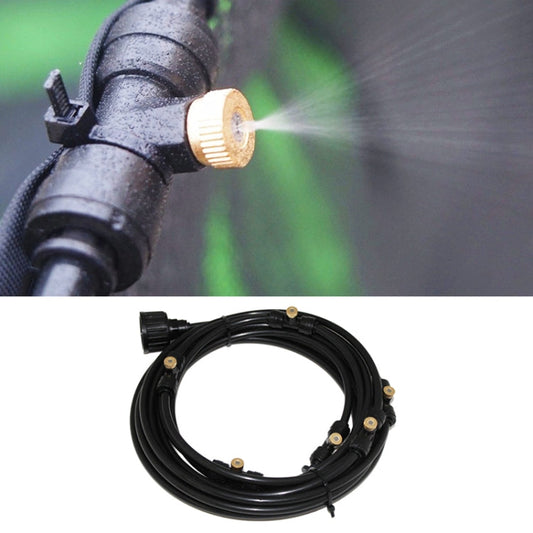 Outdoor Lawn Garden PE Hose Mist Watering Line Misting Cooling System with 21 x Mist Nozzles, Length: 15m My Store