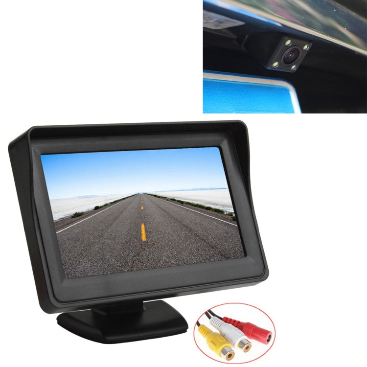 PZ601-C TFT LCD 2 Video Input 4.3 Inch Parking Monitor 2 in 1 with 648*488 Pixels Rear View Camera Glass Lens with 6m RCA Video Cable ÎҵÄÉ̵ê