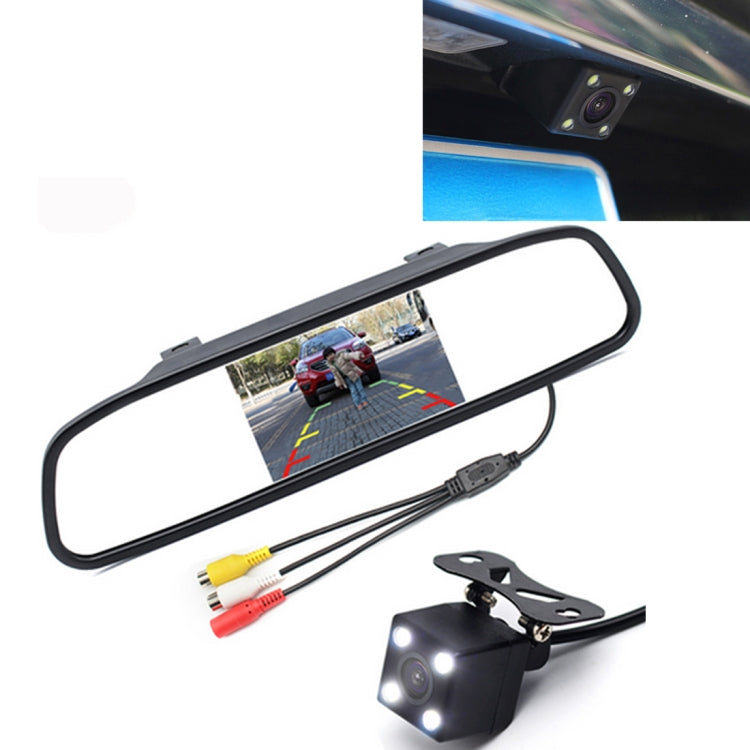 PZ603 Car Video Monitor HD Auto Parking LED Night Vision CCD Reverse Rear View Camera with 4.3 inch Car Rear View Mirror ÎҵÄÉ̵ê