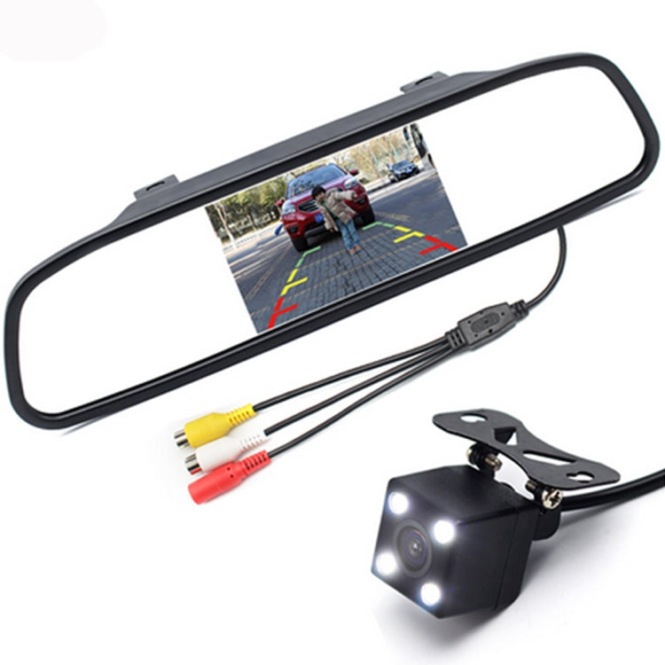 PZ603 Car Video Monitor HD Auto Parking LED Night Vision CCD Reverse Rear View Camera with 4.3 inch Car Rear View Mirror ÎҵÄÉ̵ê