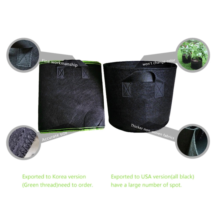 1 Gallon Planting Grow Bag Thickened Non-woven Aeration Fabric Pot Container with Handle