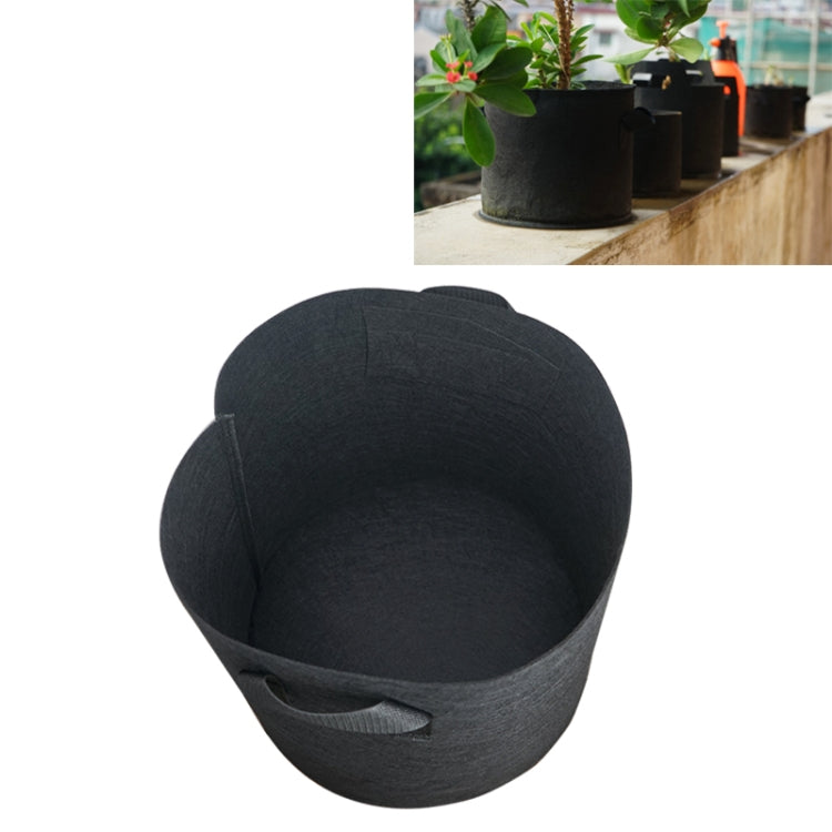 2 Gallon Planting Grow Bag Thickened Non-woven Aeration Fabric Pot Container with Handle-Reluova