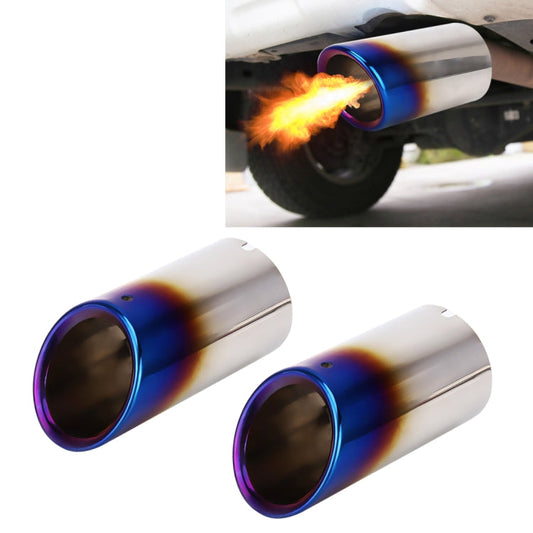 2 PCS Car Styling Stainless Steel Exhaust Tail Muffler Tip Pipe for VW Volkswagen 1.4T Swept Volume