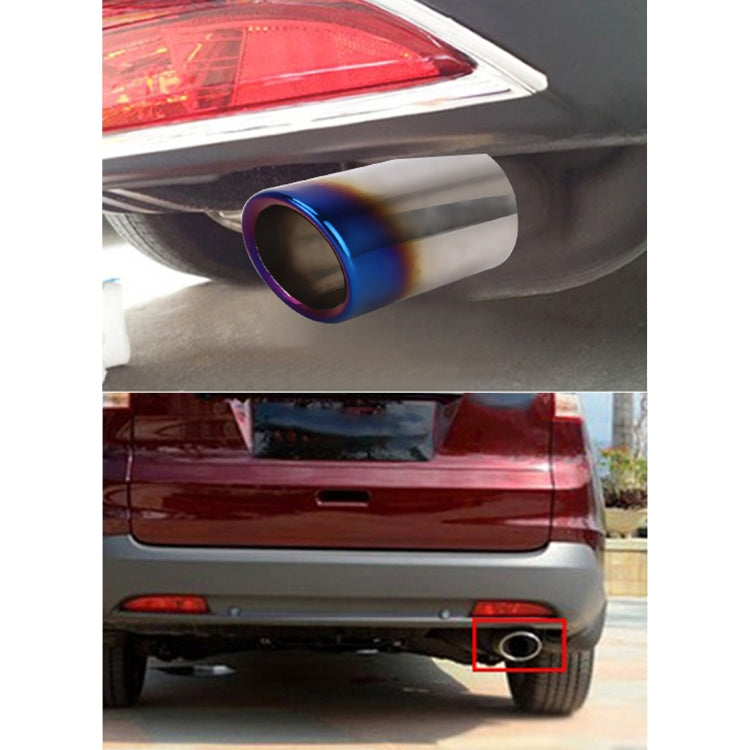 2 PCS Car Styling Stainless Steel Exhaust Tail Muffler Tip Pipe for VW Volkswagen 1.4T Swept Volume-Reluova