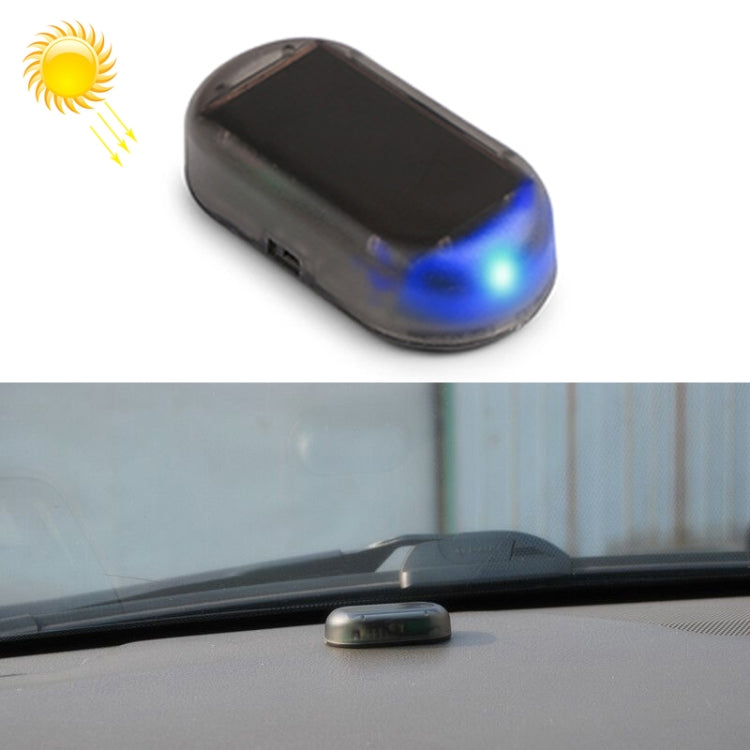 LQ-S10 Car Solar Power Simulated Dummy Alarm Warning Anti-Theft LED Flashing Security Light Fake Lamp