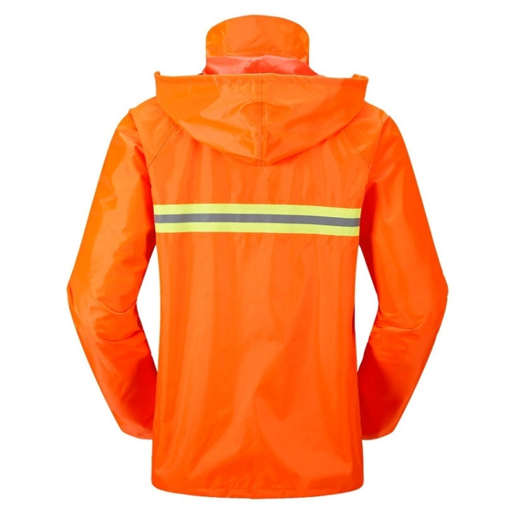 Adult Split Reflective Raincoats Rain Pants Cleaners Waterproof Clothes Labor Insurance Safety Sanitation Suits, Size: L