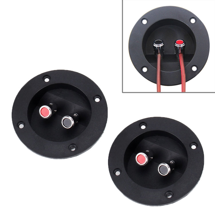 2 PCS DIY Home Car 2 Way Speaker Box Terminal Cup Subwoofer Plugs Stereo Binding Post-Reluova