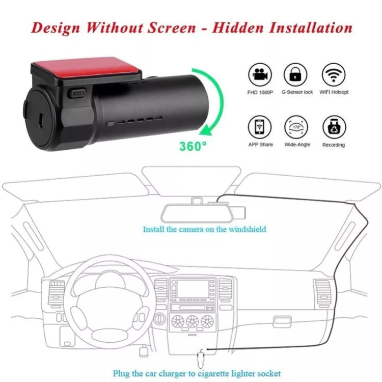 Mini Car Dash Camera WiFi Monitor Full HD Dashcam Video Recorder Camcorder Motion Detection, Support TF Card & Android & IOS ÎҵÄÉ̵ê