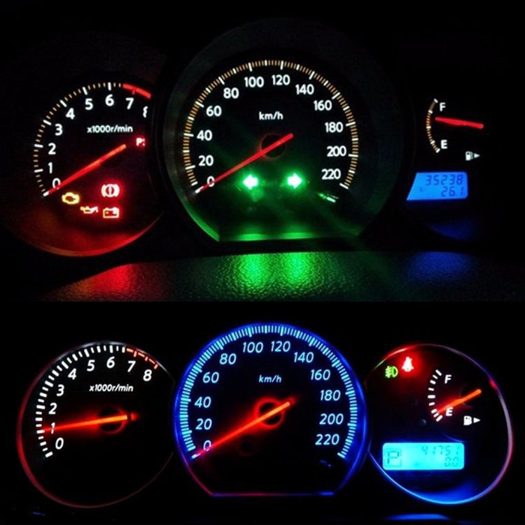 10 PCS 0.4W B8.5 Wedge Instrument Panel COB LED Light Dashboard Gauge Cluster Indicator Lamp Bulb