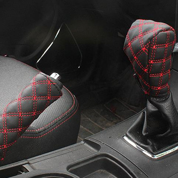 3 PCS Car Hand Brake Cover Shift Knob Gear Stick Cushion Sets Rear View Mirror Sets Cover Car Accessory Interior Decoration Pad ÎҵÄÉ̵ê