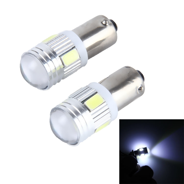 2 PCS BA9S 3W 250 LM 5500K Car Clearance Light Lamp with 6 SMD-5630 LED Lamps, DC 12V-Reluova