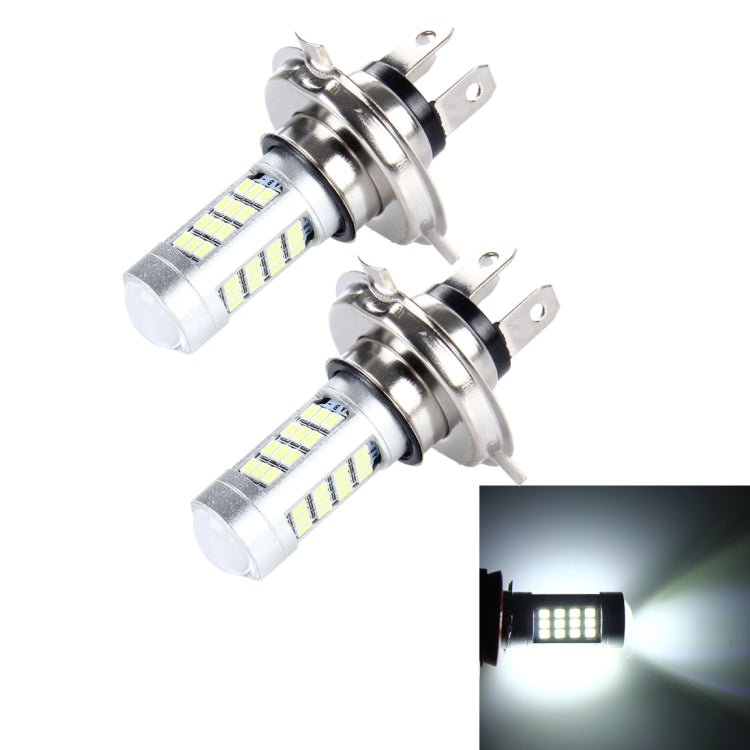 2 PCS H4 10W 900LM 8000K 42 SMD-2835 LEDs Car Fog Lights, DC 12V(White Light)