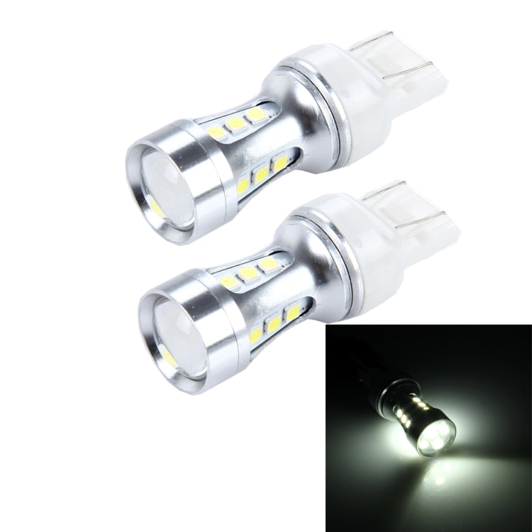 2 PCS 7443 10W 1000LM 6500K 18 SMD-3030 LED Car Brake Lights Turn Light, DC 12V-Reluova