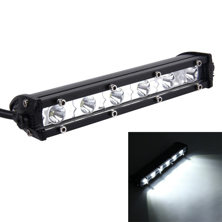 DC 10-30V 18W 2300LM 6500K Waterproof Vehicle Car Boat Marine External Work Lights Emergency Lights 30 Degrees Adjustable Spot Light LED Car Bulbs with 6 Intense CREE LED Lights