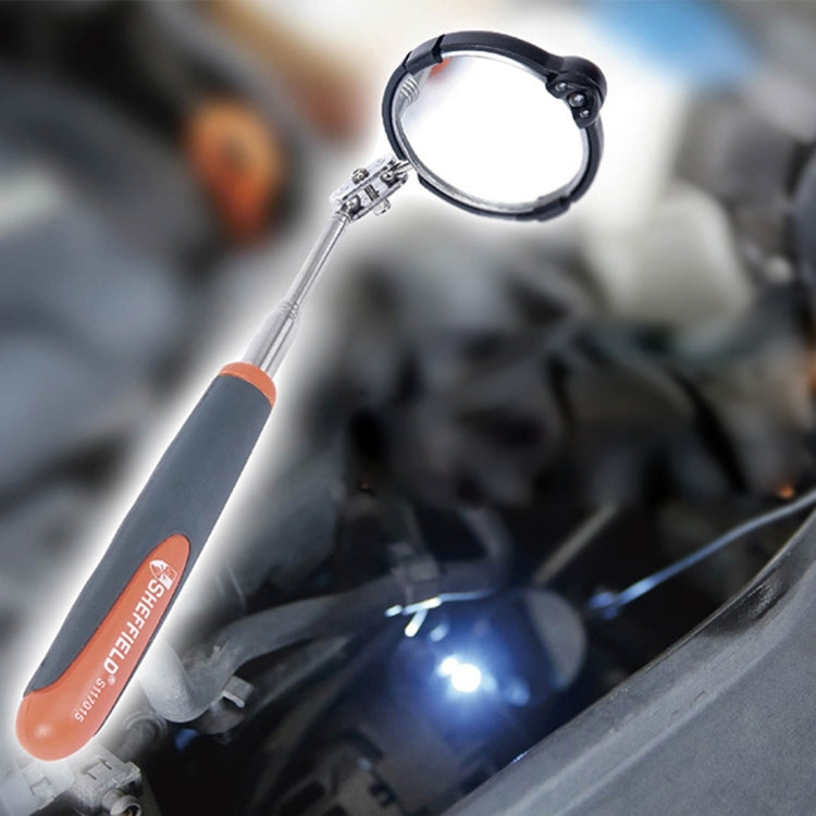 Retractable Vehicle Car Chassis Inspection Mirror with 3 PCS 5mm LED Lights, Mirror Diameter: 82mm, Max Expanding Length: 760mm ÎҵÄÉ̵ê