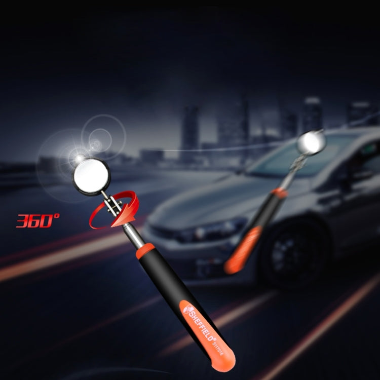 Retractable Vehicle Car Chassis Telescoping Inspection Mirror with 1 PCS 5mm LED Light, Mirror Diameter: 55mm, Max Expanding Length: 940mm ÎҵÄÉ̵ê