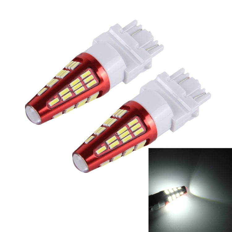 2 PCS 3157 10W 800LM 6000K 48 SMD-4014 LEDs Canbus Car Brake Light Lamp, DC 12V