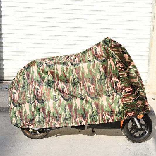 190T Polyester Taffeta All Season Waterproof Sun Motorcycle Mountain Bike Cover Dust & Anti-UV Outdoor Camouflage Bicycle Protector, Size: XL