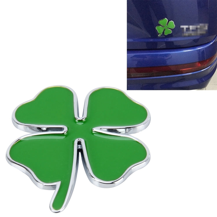 Four Leaf Clover Herb Luck Symbol Badge Emblem Labeling Sticker Styling Car Dashboard  Decoration, Size: 7.5*6cm ÎҵÄÉ̵ê