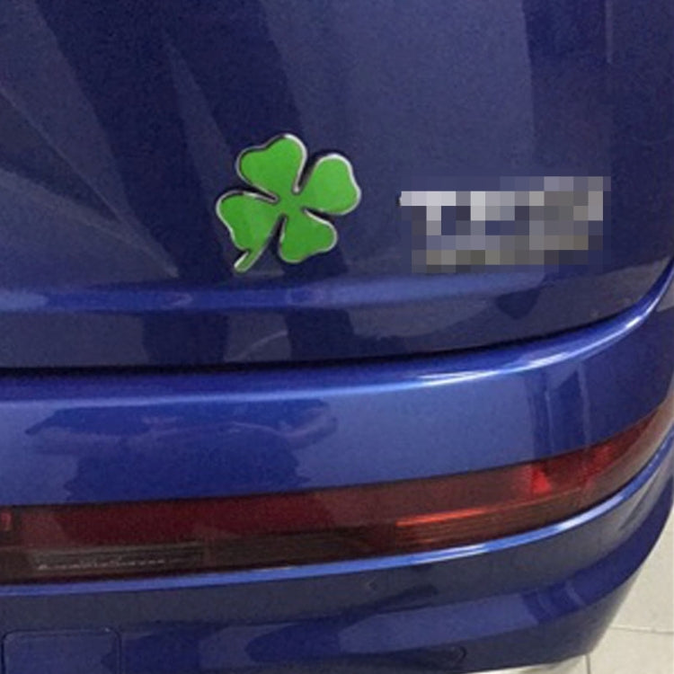 Four Leaf Clover Herb Luck Symbol Badge Emblem Labeling Sticker Styling Car Dashboard  Decoration, Size: 7.5*6cm ÎҵÄÉ̵ê