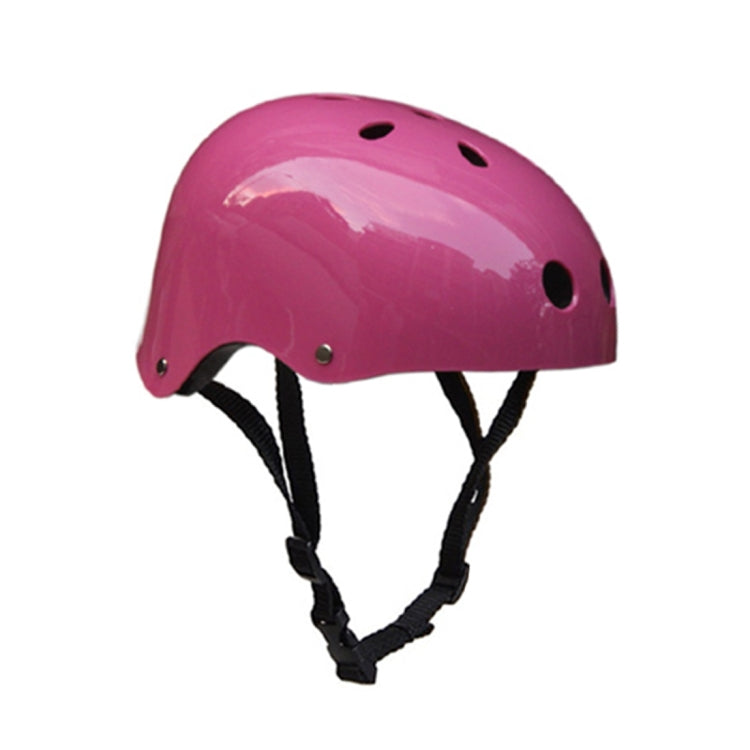 Climbing Equipment Safety Helmet Cave Rescue Children Adult Helmet Development Outdoor Hiking Skiing Supplies Suitable Head Circumference: 54-57cm, Size: M(Pink) Reluova