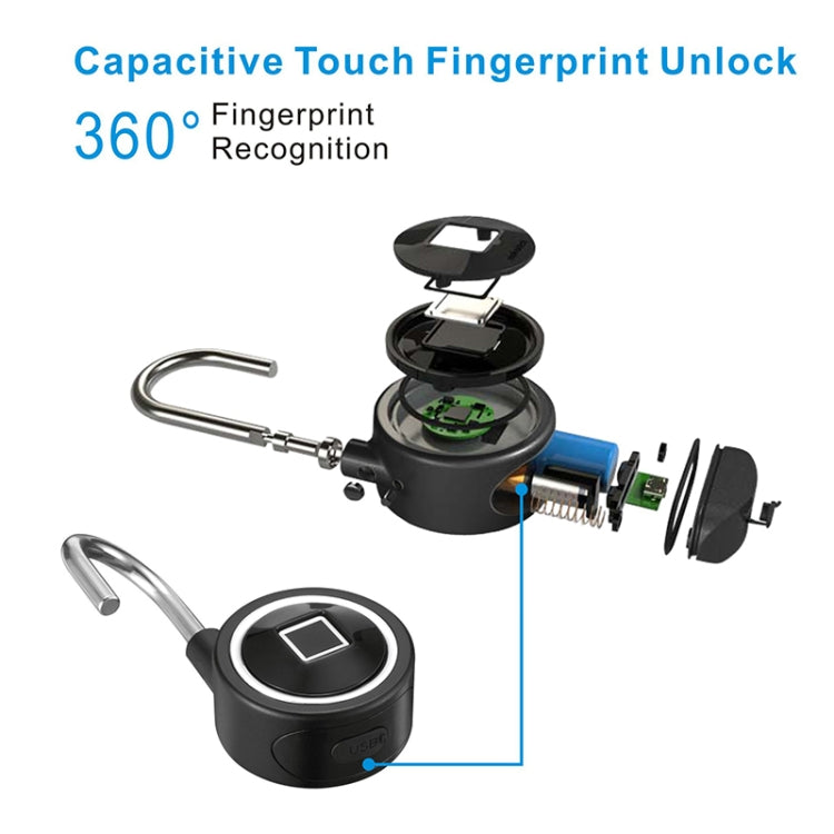 Waterproof Intelligent Bluetooth Fingerprint Padlock Remote Unlocking for iOS / Android My Store